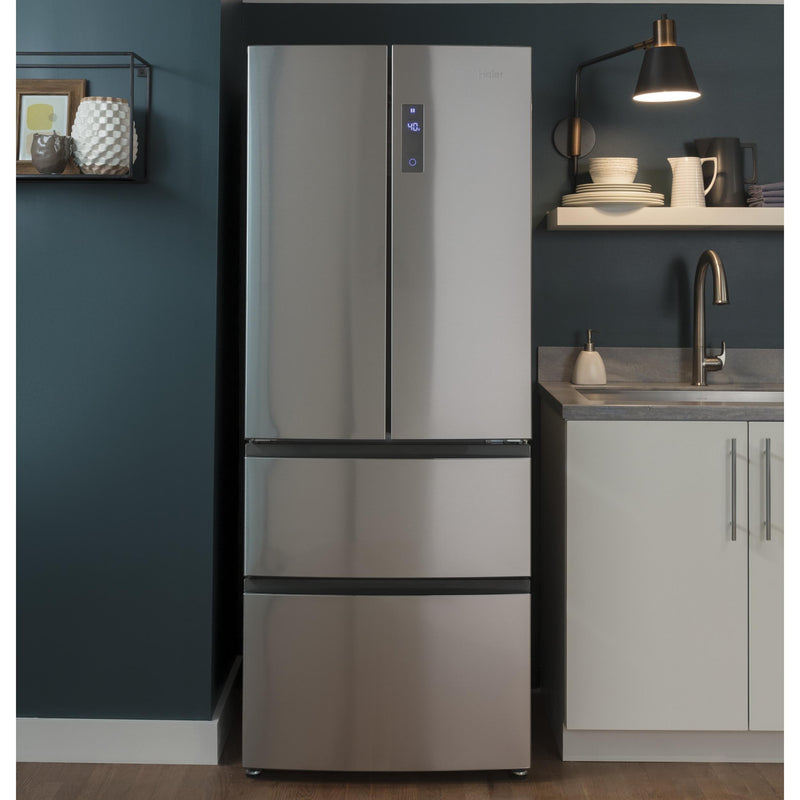 Haier 28-inch, 15 cu. ft. French 4-Door Refrigerator HRF15N3AGS IMAGE 16