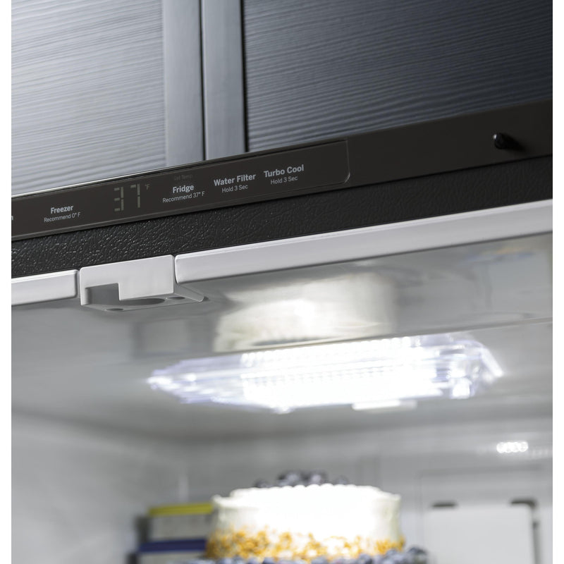 GE 33-inch, 24.9 cu.ft. Bottom Freezer Refrigerator with Ice Dispenser GDE25ESKSS IMAGE 8