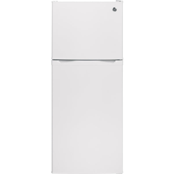 GE 24-inch, 11.6 cu. ft. Top Freezer Refrigerator GPE12FGKWW IMAGE 1