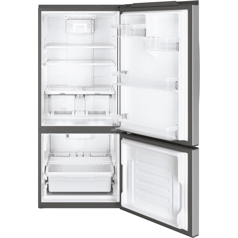 GE 30-inch, 20.9 cu. ft. Bottom Freezer Refrigerator GBE21ASKSS IMAGE 3