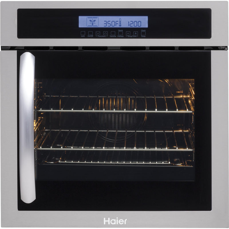 Haier 24-inch, 2 cu. ft. Built-in Single Wall Oven with Convection HCW225RAES IMAGE 1