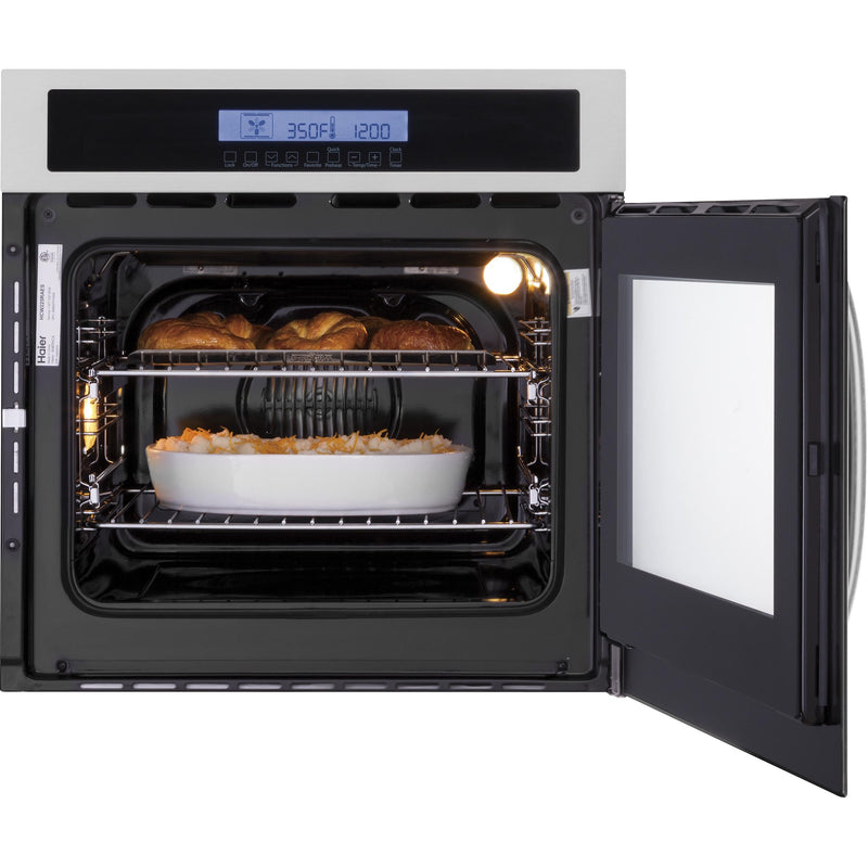 Haier 24-inch, 2 cu. ft. Built-in Single Wall Oven with Convection HCW225RAES IMAGE 4