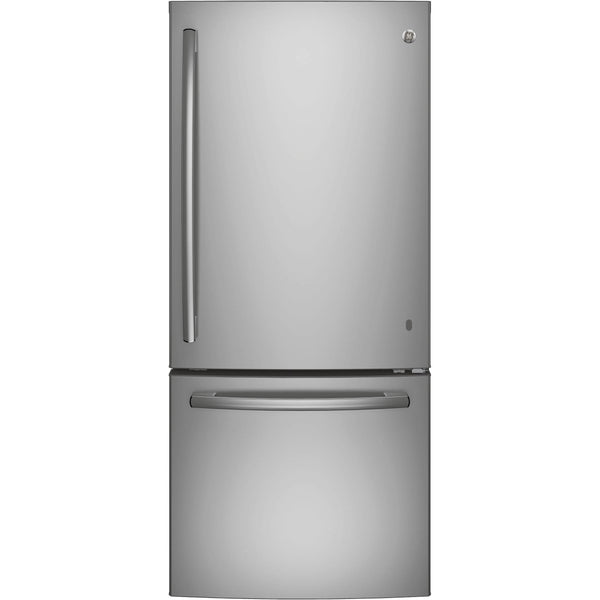GE 30-inch, 20.9 cu. ft. Bottom Freezer Refrigerator GDE21DSKSS IMAGE 1