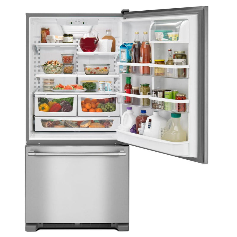 Maytag 33-inch, 22.1 cu. ft. Bottom Freezer Refrigerator with Ice and Water MBF2258FEZ IMAGE 3