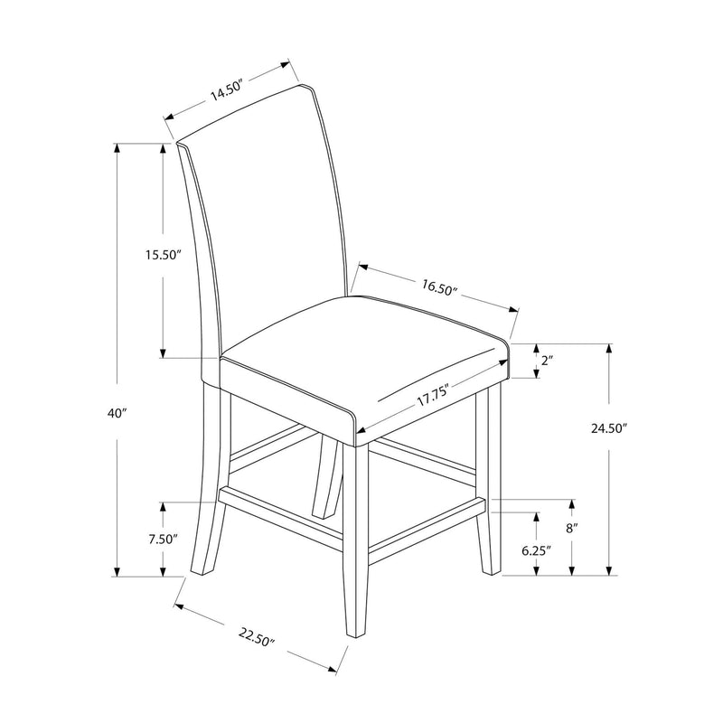 Monarch Counter Height Stool I 1902 IMAGE 5