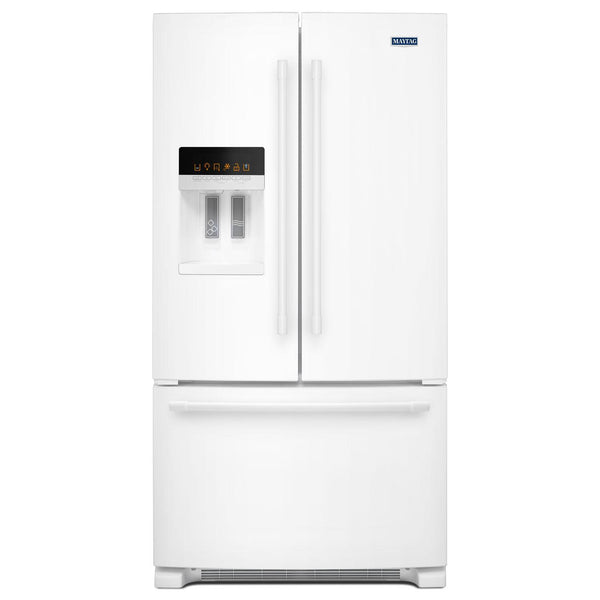 Maytag 36-inch, 25 cu. ft. French 3-Door Refrigerator with Ice and Water MFI2570FEW IMAGE 1