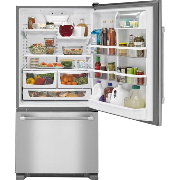 Maytag 30-inch, 18.6 cu. ft. Bottom Freezer Refrigerator MBR1957FEZ IMAGE 3