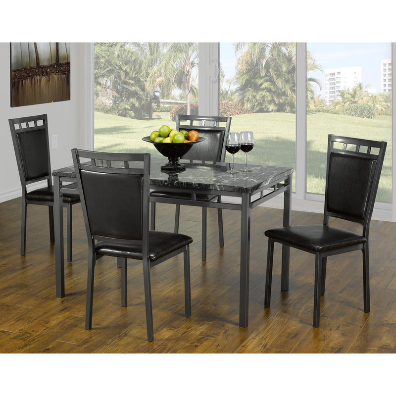 IFDC Dining Table with Marble Top T1230 IMAGE 2