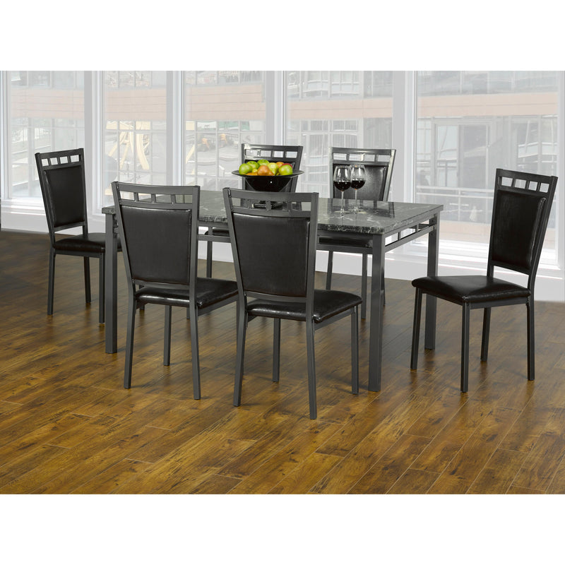 IFDC Dining Table with Marble Top T1240 IMAGE 2