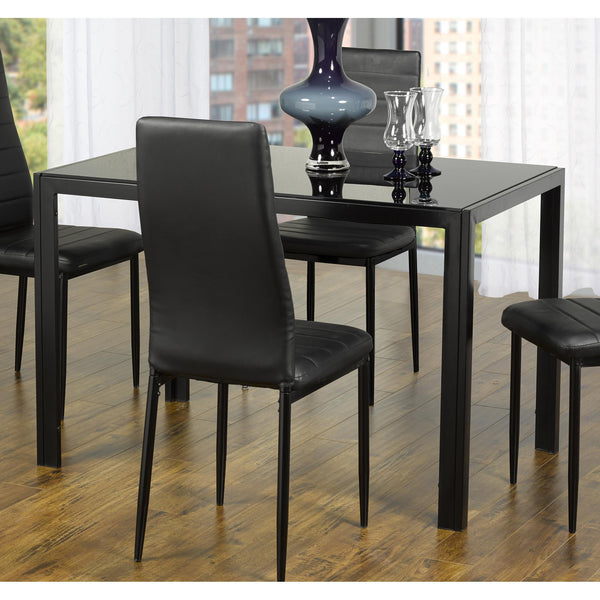 IFDC Dining Table with Glass Top T5053 IMAGE 1