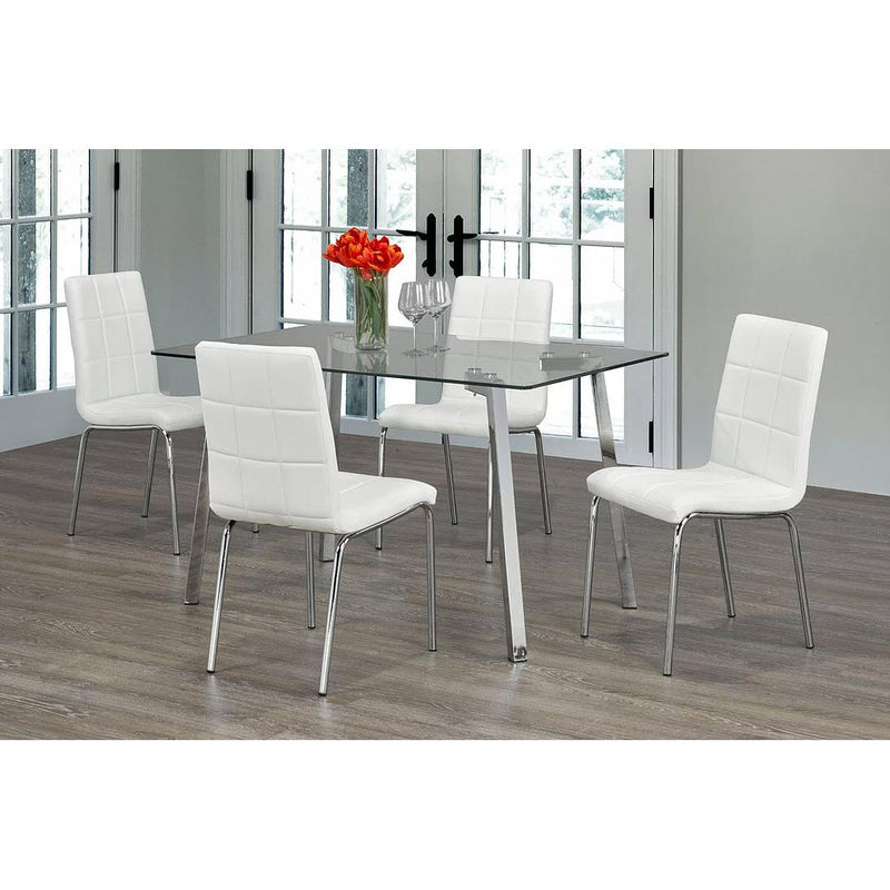 IFDC Dining Table with Glass Top T5065 IMAGE 3