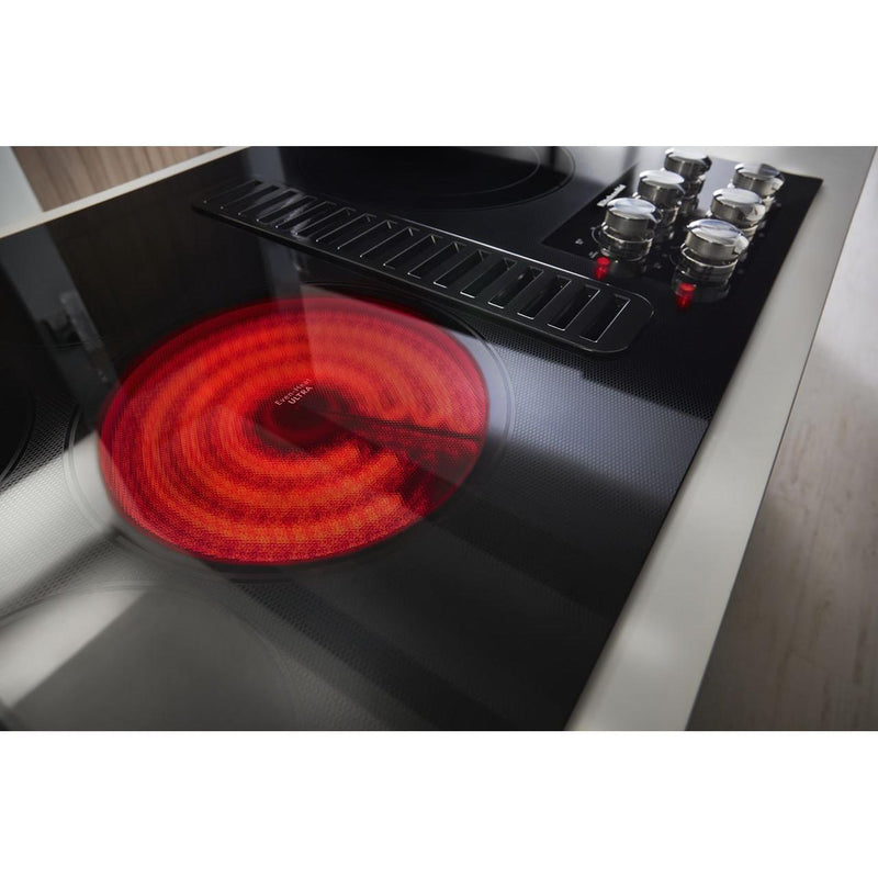 KitchenAid 36-inch Built-in Electric Cooktop with 5 Elements KCED606GBL IMAGE 3