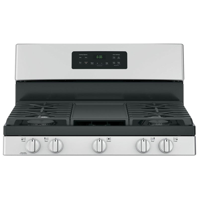 GE 30-inch Freestanding Gas Range with Steam Clean JCGBS66SEKSS IMAGE 4