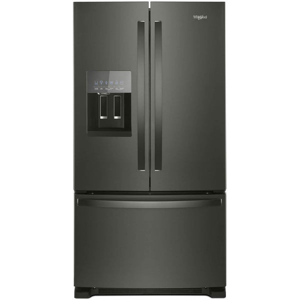 Whirlpool 36-inch, 24.7 cu. ft. French 3-Door Refrigerator with Ice and Water Dispensing System WRF555SDHV IMAGE 1