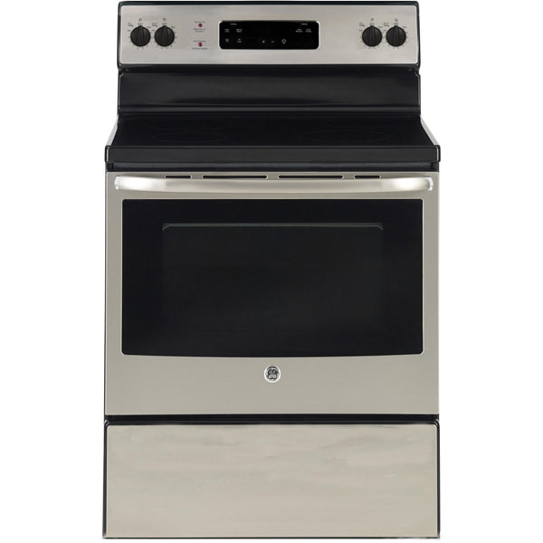 GE 30-inch Freestanding Electric Range with 4 Elements JCBS630SKSS IMAGE 1