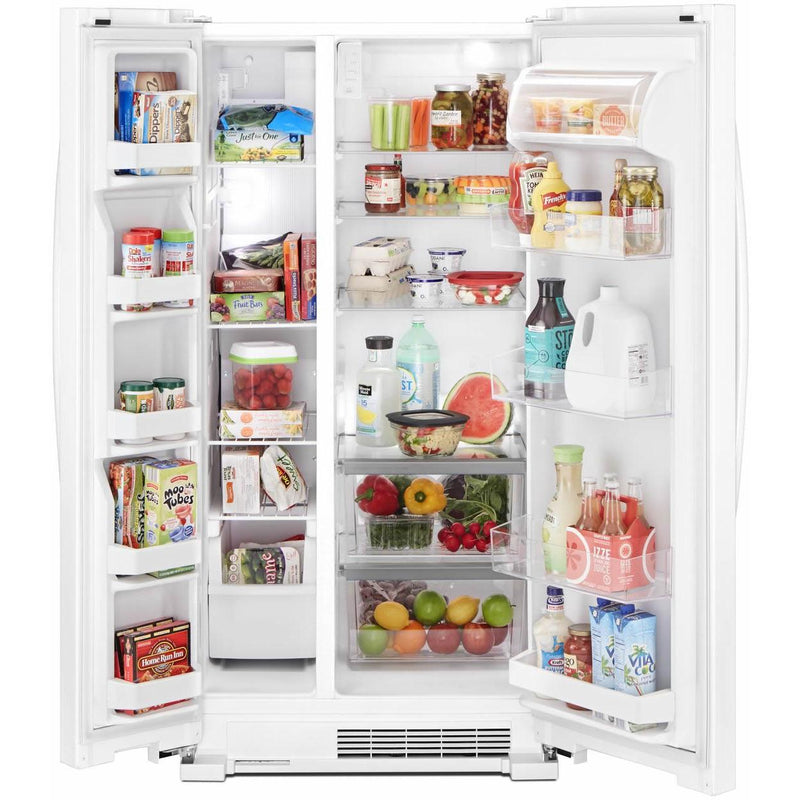 Whirlpool 33-inch, 21.7 cu. ft. Freestanding Side-by-side Refrigerator with Adaptive Defrost WRS312SNHW IMAGE 3