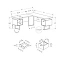 Monarch Office Desks L-Shaped Desks I 7304 IMAGE 5