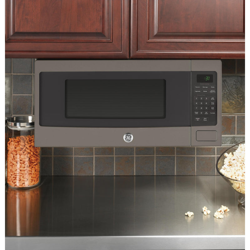 GE Profile 24-inch, 1.1 cu.ft. Countertop Microwave Oven with 10 Power Levels PEM10SLFC IMAGE 4