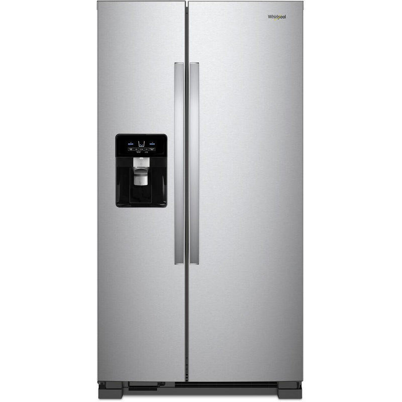 Whirlpool 36-inch, 24.5 cu. ft. Freestanding Side-by-Side Refrigerator with Exterior Ice and Water Dispenser with EveryDrop™ Water Filtration WRS335SDHM IMAGE 1