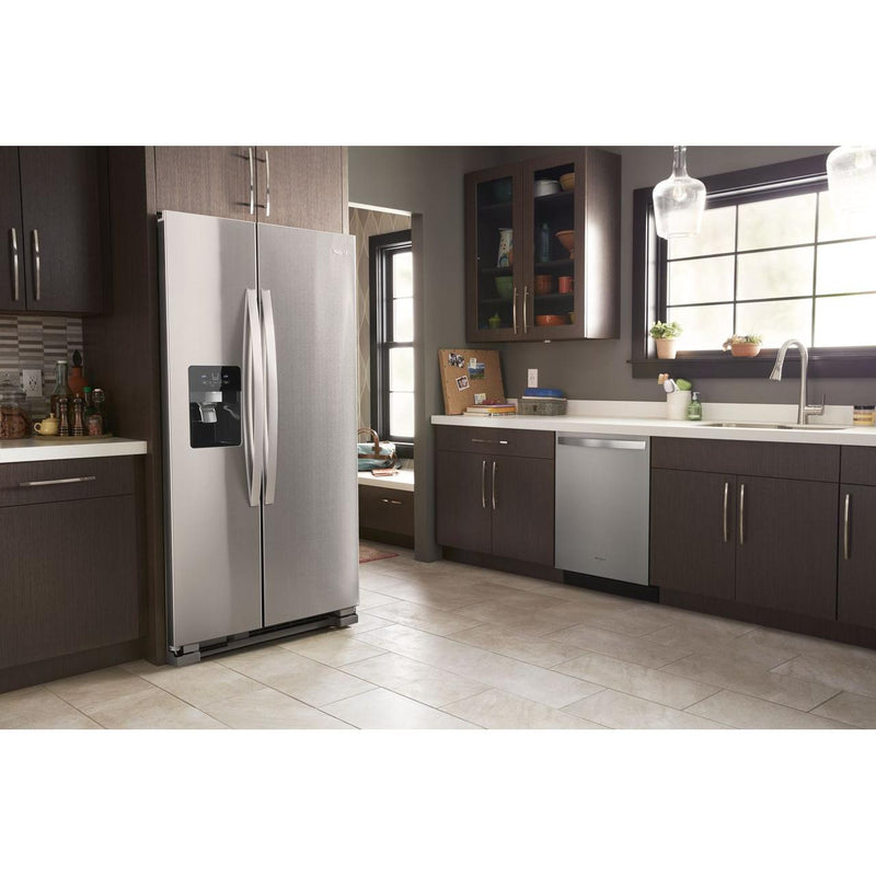 Whirlpool 36-inch, 24.5 cu. ft. Side-by-Side Freestanding Refrigerator with Exterior Ice and Water Dispenser with EveryDrop™ Water Filtration WRS555SIHZ IMAGE 15
