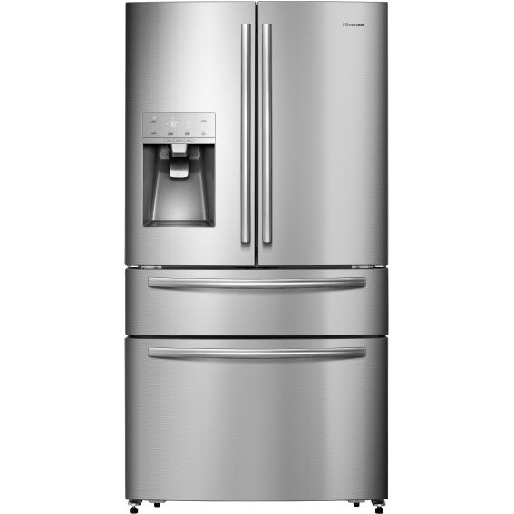 Hisense 36-inch, 21.4 cu.ft. Freestanding French 4-Door Refrigerator with Ice and Water Dispensing System RF21N1ASD IMAGE 1