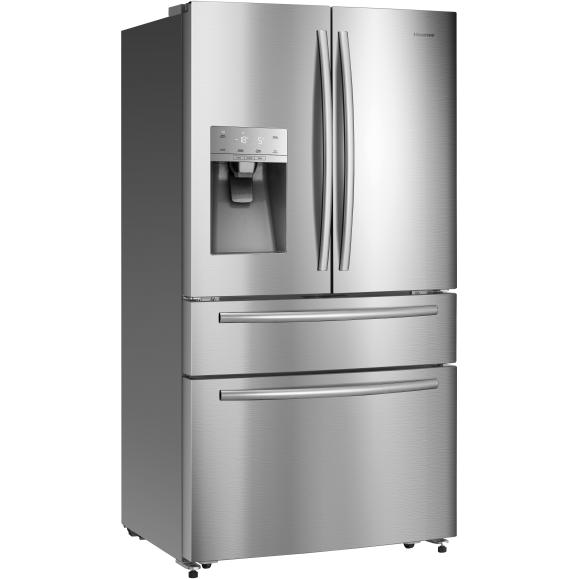 Hisense 36-inch, 21.4 cu.ft. Freestanding French 4-Door Refrigerator with Ice and Water Dispensing System RF21N1ASD IMAGE 2