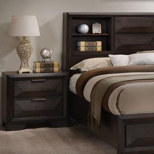 IFDC Laura 2-Drawer Nightstand Laura NS IMAGE 1