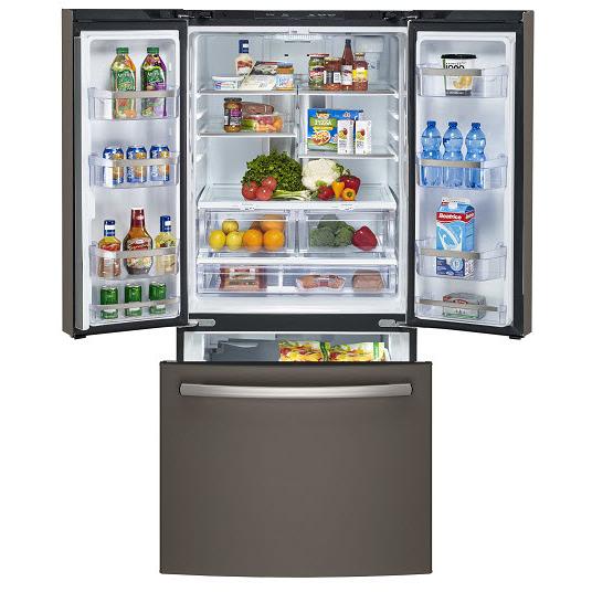 GE Profile 30-inch, 20.8 cu. ft. French 3-Door Refrigerator PNE21NMLKES IMAGE 3