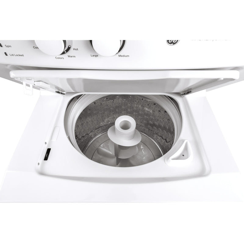 GE Stacked Washer Dryer Electric Laundry Center GUD24ESMMWW