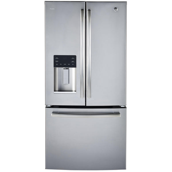 GE Profile 33-inch, 23.8 cu. Ft. French 3-door refrigerator PFE24HSLKSS IMAGE 1