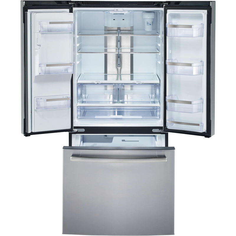 GE Profile 33-inch, 17.5 cu. Ft. Counter depth french-door refrigerator PYE18HSLKSS IMAGE 3
