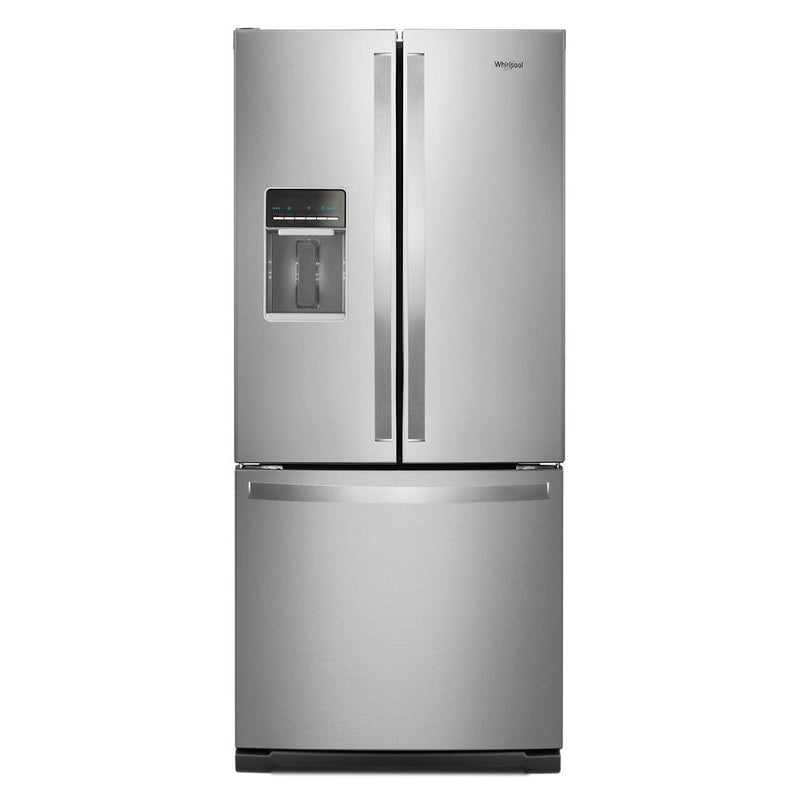 Whirlpool 30-inch, 19.7 cu.ft. Freestanding French 3-Door Refrigerator with Exterior Water Dispenser with EveryDrop® Filtration WRF560SEHZ IMAGE 1