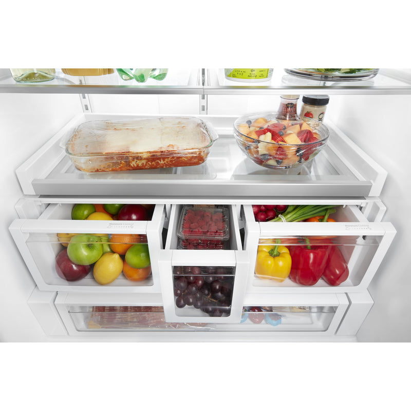 Whirlpool 36-inch, 26.8 cu. ft. Freestanding French 3-Door Refrigerator Water and Ice Dispensing System WRF757SDHV IMAGE 5