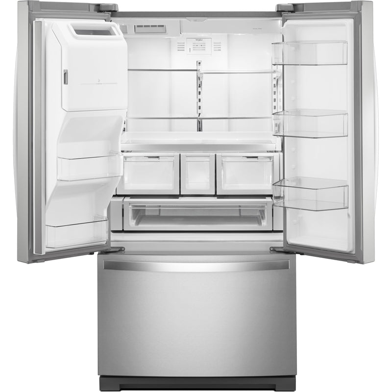 Whirlpool 36-inch, 26.8 cu. ft. Freestanding French 3-Door Refrigerator Water and Ice Dispensing System WRF767SDHZ IMAGE 2