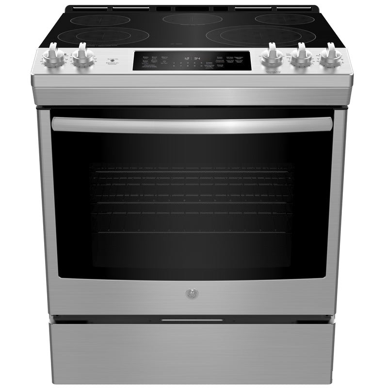 GE 30-inch Slide-in Electric Range with Self-Cleaning Oven JCS840SMSS IMAGE 1