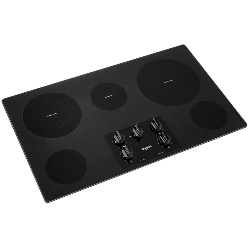 Whirlpool 36-inch Built-In Electric Cooktop WCE77US6HB IMAGE 2