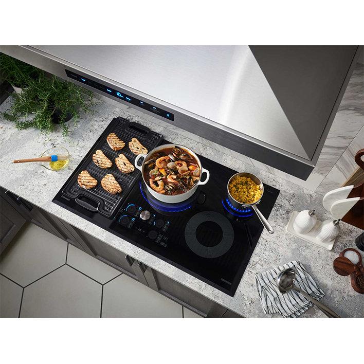 Samsung 36-inch Built-in Induction Cooktop with  Virtual Flame™ Technology NZ36M9880UB/AA IMAGE 12
