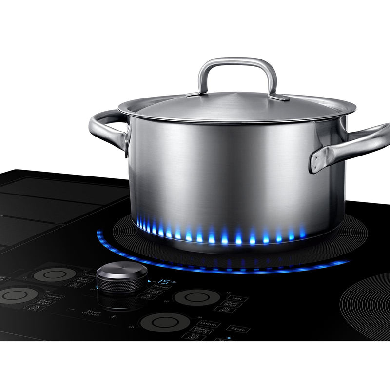Samsung 36-inch Built-in Induction Cooktop with  Virtual Flame™ Technology NZ36M9880UB/AA IMAGE 2