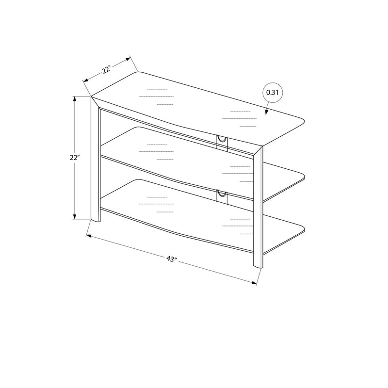 Monarch TV Stand with Cable Management I 2038 IMAGE 3