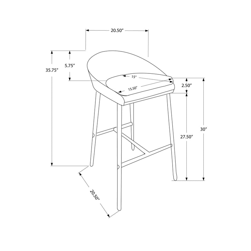 Monarch Pub Height Stool I 2299 IMAGE 5