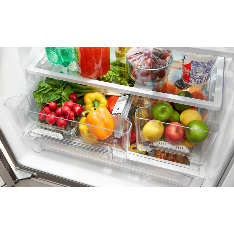 Whirlpool 30-inch, 19.7 cu.ft. Freestanding French 3-Door Refrigerator with Exterior Water Dispenser with EveryDrop® Filtration WRF560SEHV IMAGE 4
