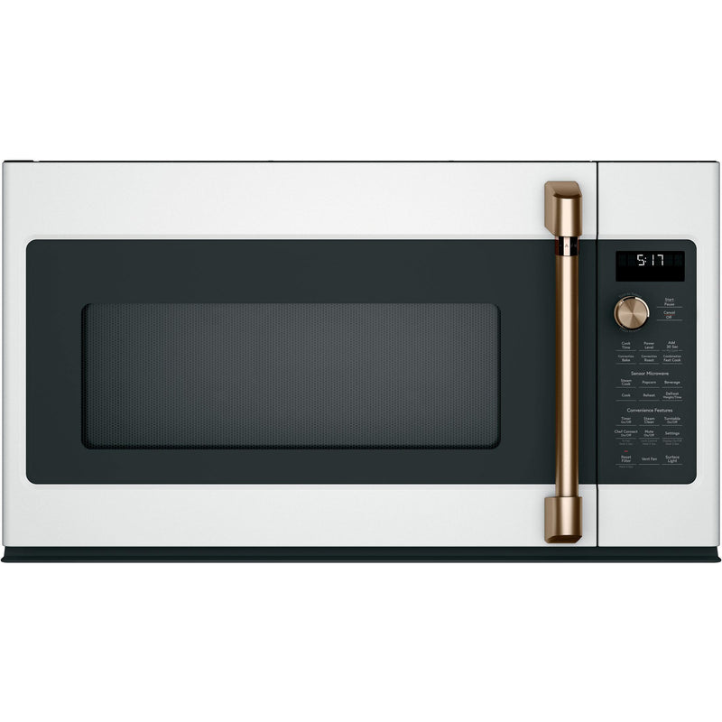 Café 30-inch, 1.7 cu.ft. Over-the-Range Microwave Oven with Convection CVM517P4MW2 IMAGE 1