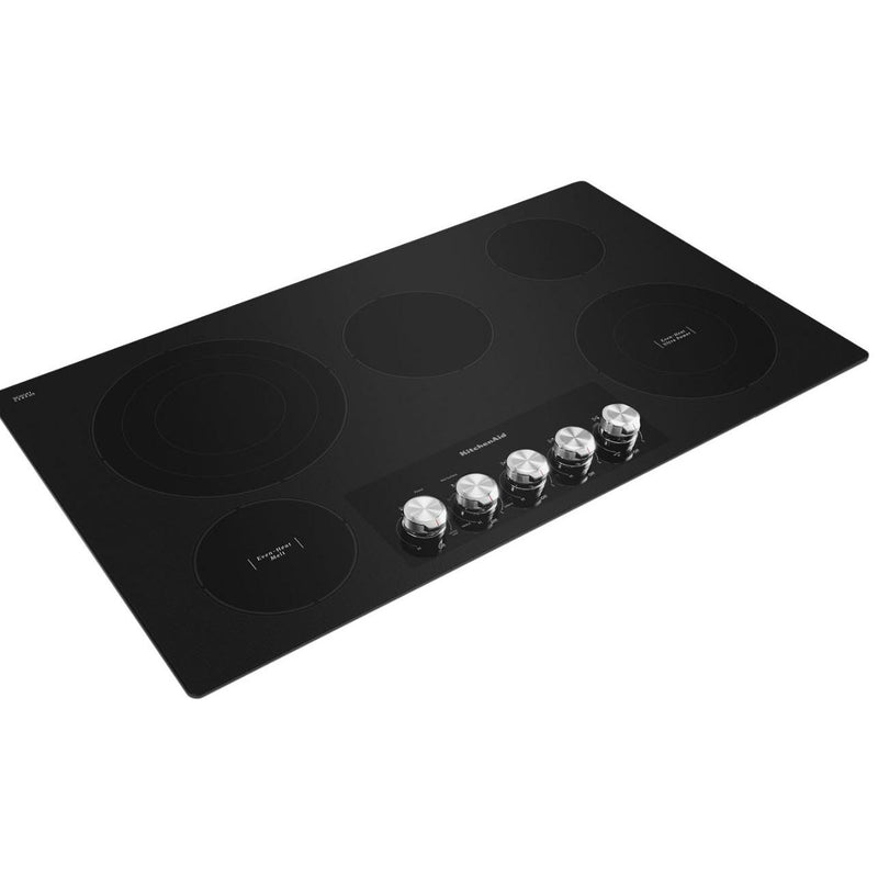 KitchenAid 36-inch Built-in Electric Cooktop with Even-Heat™ Ultra Power™ Element KCES556HBL IMAGE 4