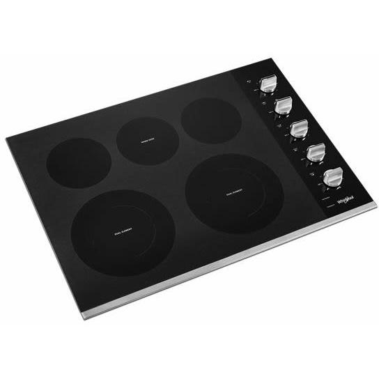 Whirlpool 30-inch Built-In Electric Cooktop WCE77US0HS IMAGE 2