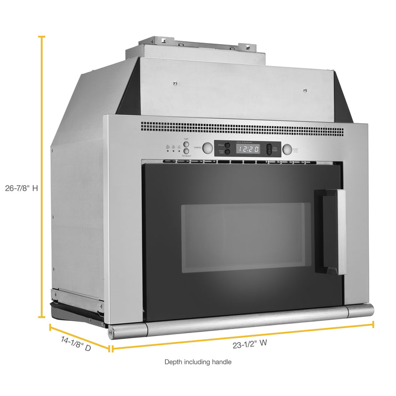 Whirlpool 24-inch, 0.8 cu.ft. Over-the-Range Microwave Hood Combination UMH50008HS IMAGE 3