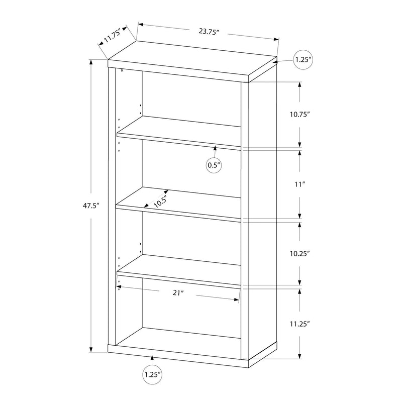 Monarch Bookcases 4-Shelf I 7405 IMAGE 10