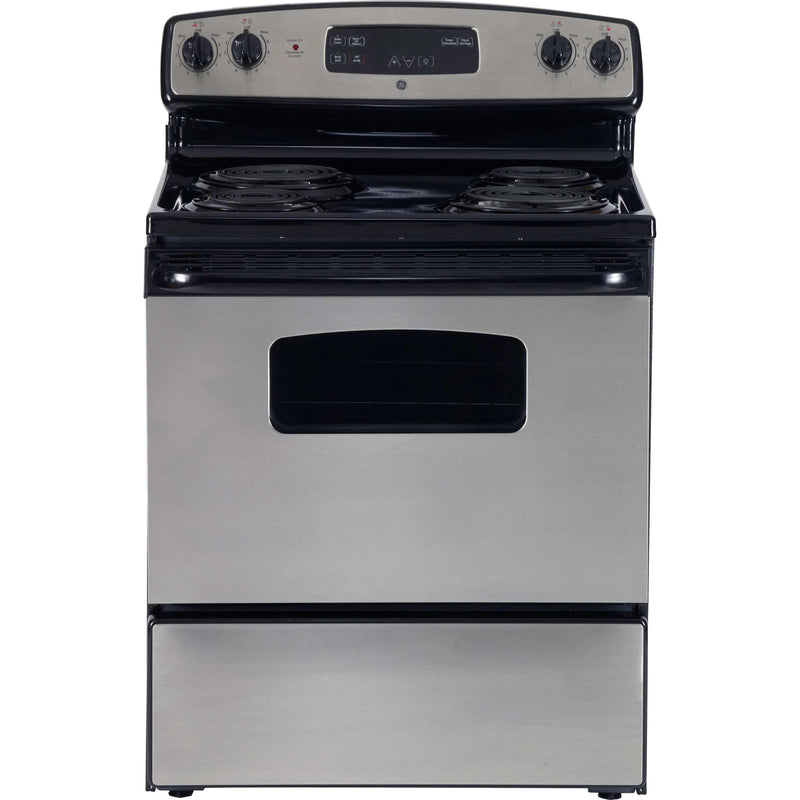 GE 30-inch Freestanding Electric Range JCBS250SMSS IMAGE 1