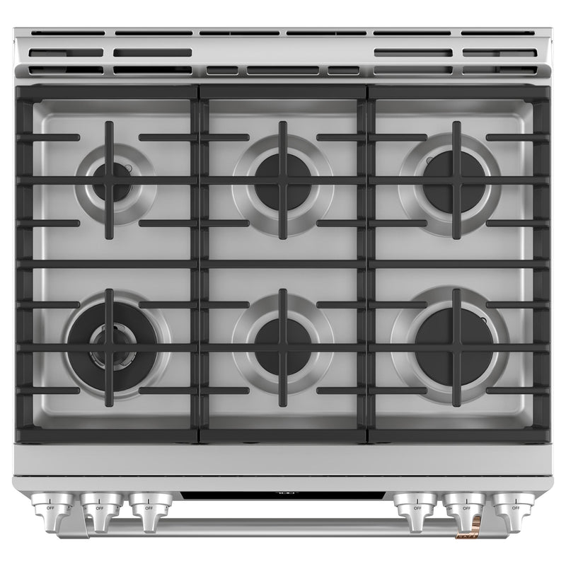 Café 30-inch Slide-in Gas Range with Convection Technology CCGS700P2MS1 IMAGE 5