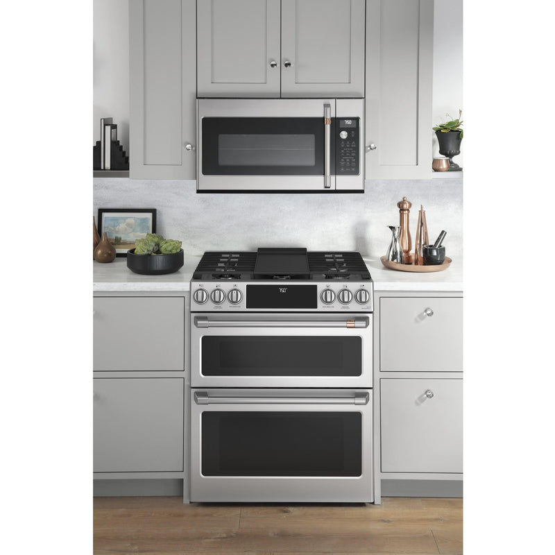 Café 30-inch Slide-in Gas Double Oven Range with Convection Technology CCGS750P2MS1 IMAGE 10