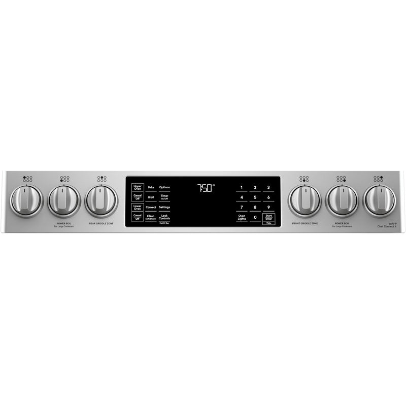 Café 30-inch Slide-in Gas Double Oven Range with Convection Technology CCGS750P2MS1 IMAGE 8